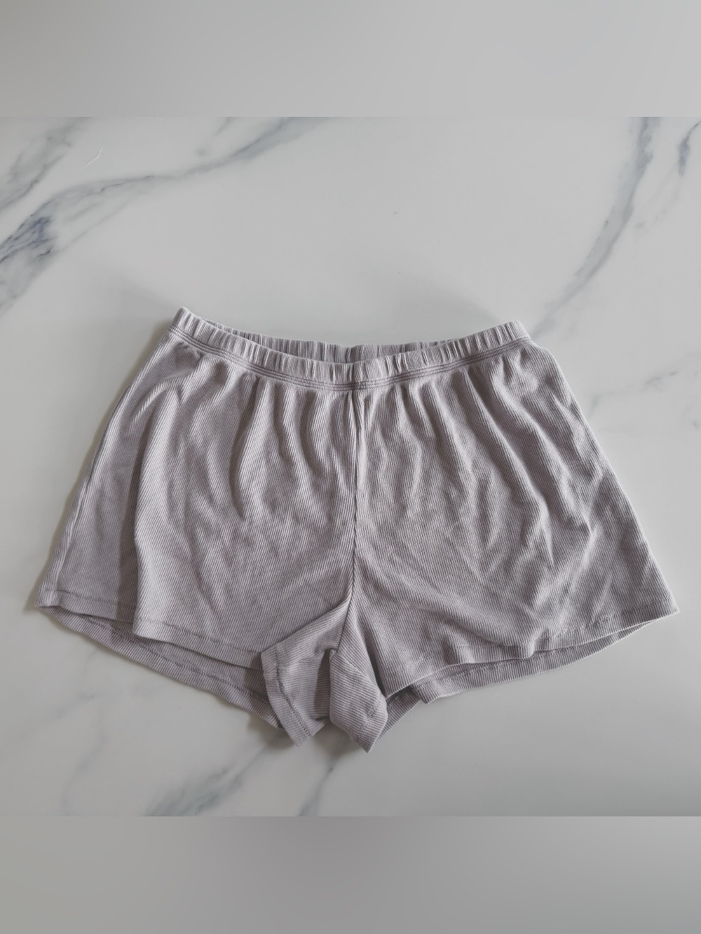 SKIMS cotton rib loose short in oyster sz M